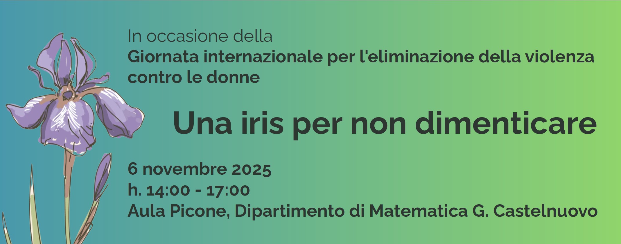 un'iris per non dimenticare