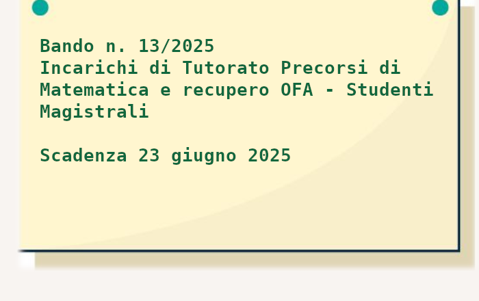 Bando 13/2025