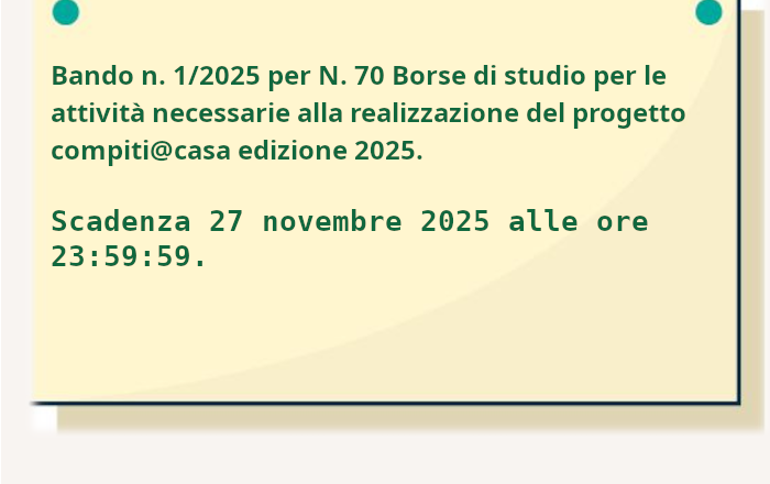 Bando compiti@casa 2025