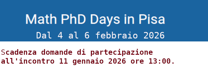 Incontro per dottorato a Pisa
